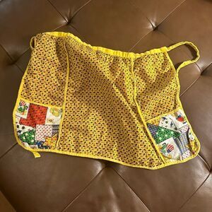 Vintage Fabric Handmade waist Apron